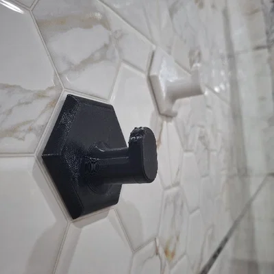 Móc Treo Khăn Lục Giác (Hexagonal Towel Hook) Dán Băng Keo 2 Mặt