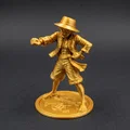 Monkey D. Luffy (One Piece) – Mẫu 3D tượng đứng 130mm - Thumbnail 1