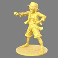 Monkey D. Luffy (One Piece) – Mẫu 3D tượng đứng 130mm - Thumbnail 4