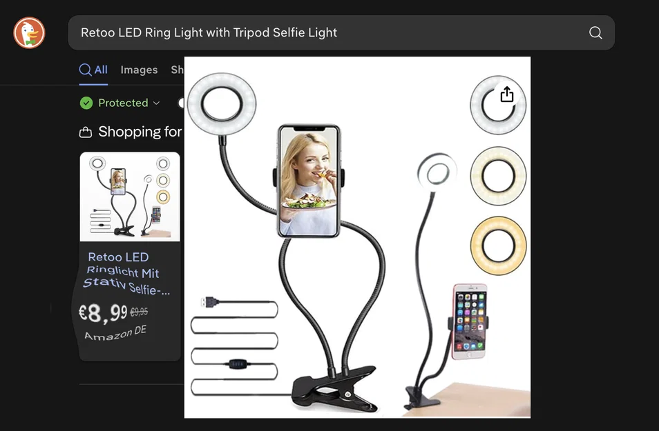 Adapter thấu kính cho ring light – Ring 48mm / Lens 36mm - Image 3