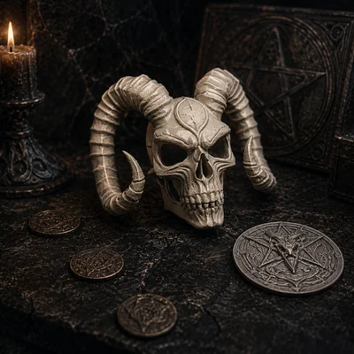 Hộp Sọ Quỷ Có Sừng (The Horned Demonic Skull)