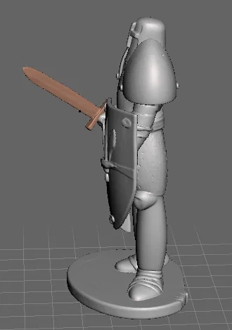 Mô hình hiệp sĩ trung cổ (Cavaliere) in 3D ấn tượng - Image 2