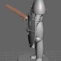 Mô hình hiệp sĩ trung cổ (Cavaliere) in 3D ấn tượng - Thumbnail 2