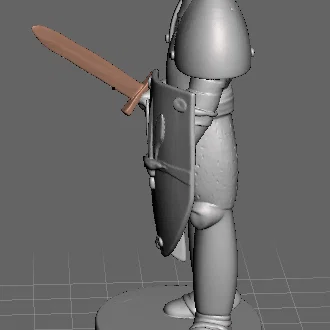 Mô hình hiệp sĩ trung cổ (Cavaliere) in 3D ấn tượng