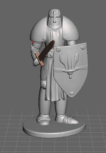 Mô hình hiệp sĩ trung cổ (Cavaliere) in 3D ấn tượng - Image 3