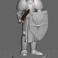 Mô hình hiệp sĩ trung cổ (Cavaliere) in 3D ấn tượng - Thumbnail 3