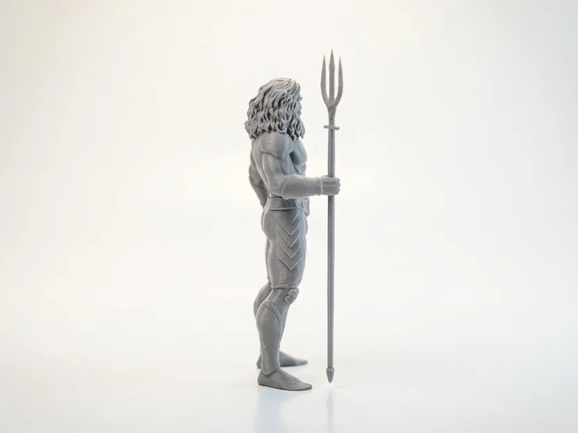 Tượng Aquaman DC Comics – Mô hình 3D Printable (STL) Anh Hùng - Image 3