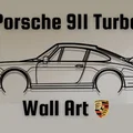 Tranh treo tường silhouette Porsche 911 Turbo (930) - Thumbnail 1