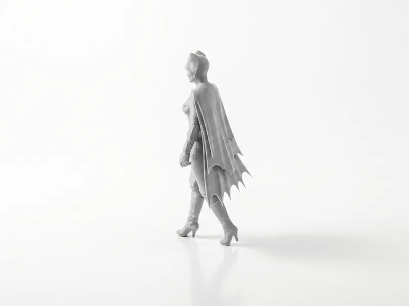 Tượng Batgirl DC Comics Collectible – Mẫu 3D Printable (STL) để In 3D - Image 3
