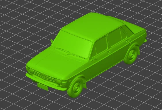 Mô hình xe cổ điển Fiat 128 (1978) - File in 3D độc đáo - Image 1