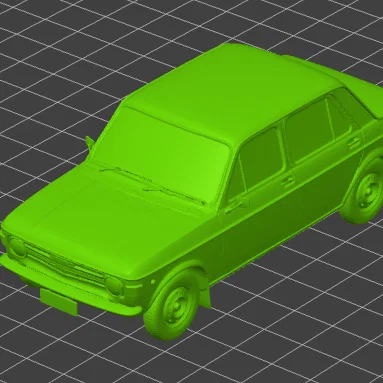 Mô hình xe cổ điển Fiat 128 (1978) - File in 3D độc đáo