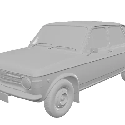 Mô hình xe cổ điển Fiat 128 (1978) - File in 3D độc đáo