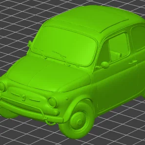 Mô hình 3D xe cổ FIAT 500 L (1972) - Tải file STL miễn phí
