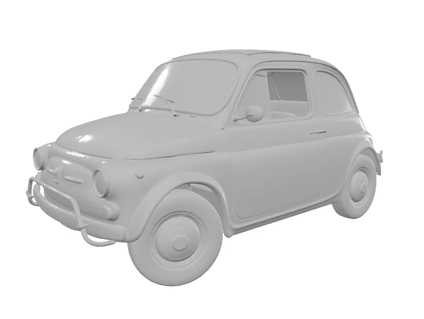 Mô hình 3D xe cổ FIAT 500 L (1972) - Tải file STL miễn phí - Image 3