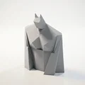 Tượng Batman Brutalist (DC Comics) 3D Printable - File STL - Thumbnail 1