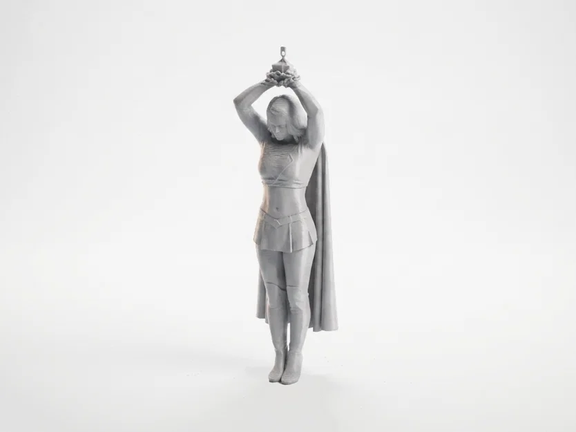 Tượng Supergirl Bị Xích DC Comics 3D Printable (STL) - Image 1