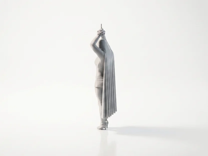 Tượng Supergirl Bị Xích DC Comics 3D Printable (STL) - Image 3