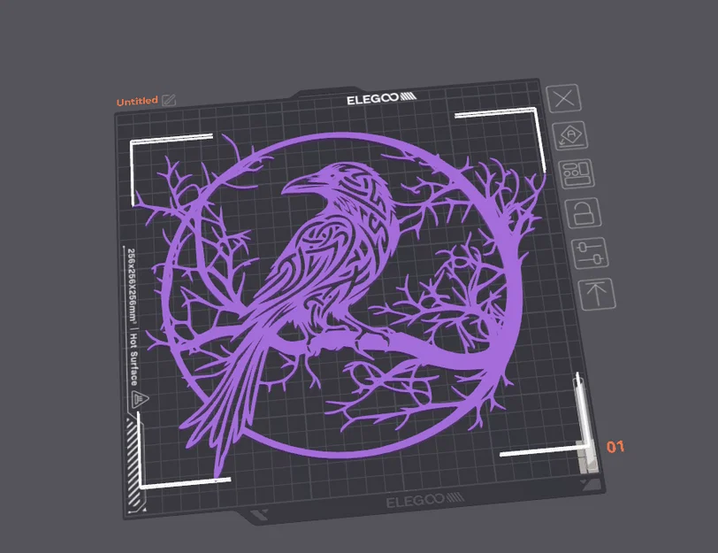 Raven Wall Art v3 – Tranh treo tường hình quạ (phiên bản 3) - Image 2