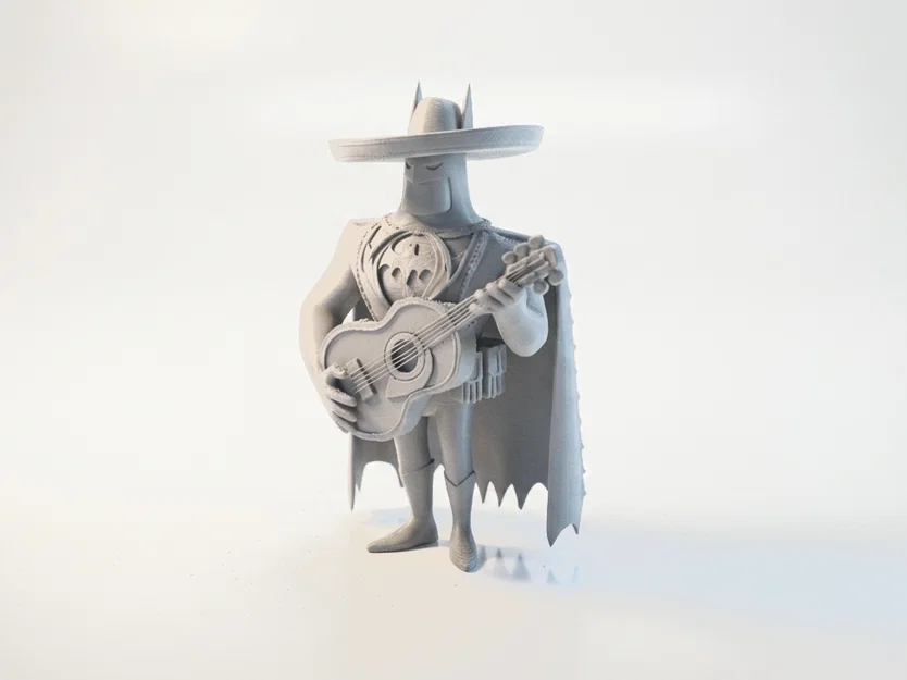 Tượng Batman Chơi Guitar (DC Comics) 3D Printable - File STL - Image 1