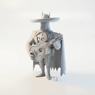 Tượng Batman Chơi Guitar (DC Comics) 3D Printable - File STL