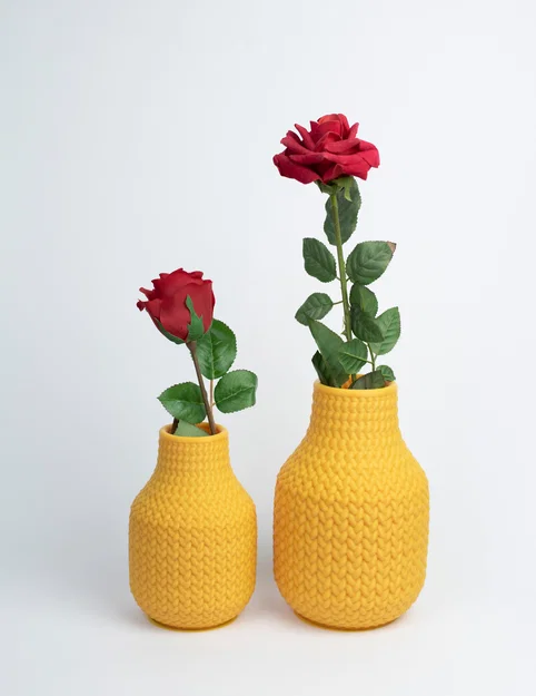 Mô hình bình hoa BraidVase in 3D - Thiết kế họa tiết đan len độc đáo - Image 3