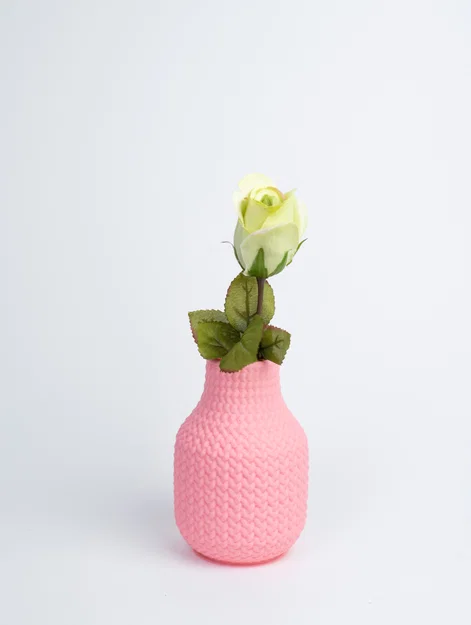 Mô hình bình hoa BraidVase in 3D - Thiết kế họa tiết đan len độc đáo - Image 4