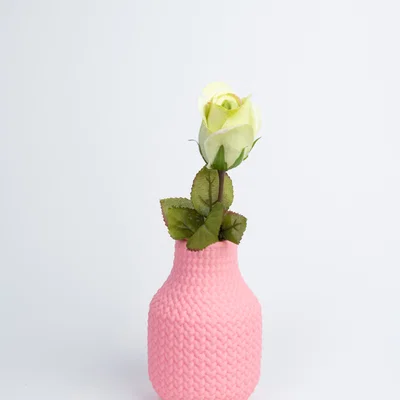 Mô hình bình hoa BraidVase in 3D - Thiết kế họa tiết đan len độc đáo