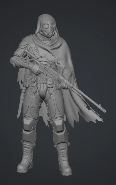 Grimdark Wasteland Sniper 1 – Xạ Thủ Vùng Hoang Tàn - Image 1