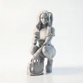 Tượng Harley Quinn Dáng Chồm (Crouching) DC Comics - 3D Printable - Thumbnail 1