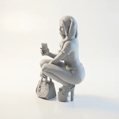Tượng Harley Quinn Dáng Chồm (Crouching) DC Comics - 3D Printable