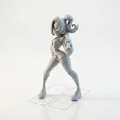 Tượng Harley Quinn (DC Comics) 3D Printable STL - Thumbnail 3