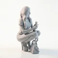 Tượng Harley Quinn Dáng Chồm (Crouching) DC Comics - 3D Printable - Thumbnail 4