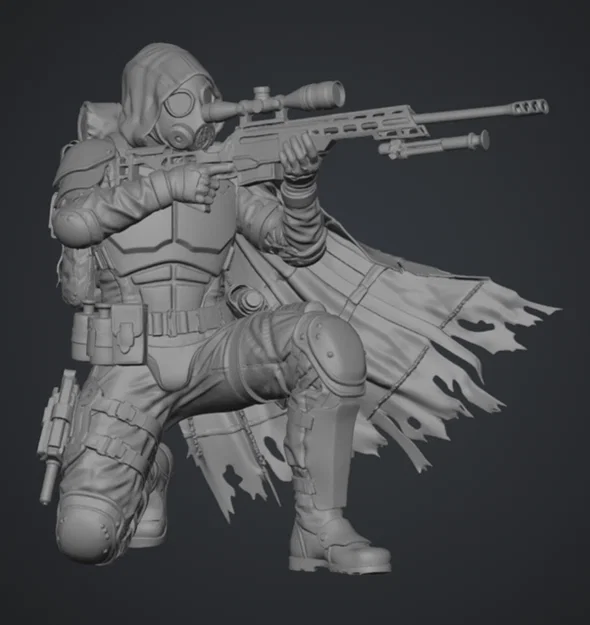 Grimdark Wasteland Sniper 2 – Xạ thủ hoang mạc grimdark - Image 1