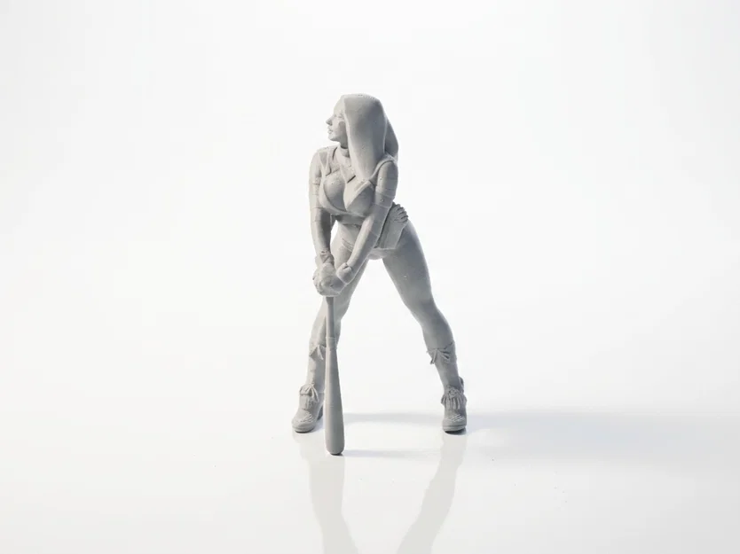 Mô hình in 3D Harley Quinn cầm chày baseball (DC Comics) - STL Figurine - Image 2