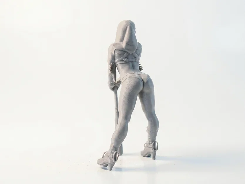 Mô hình in 3D Harley Quinn cầm chày baseball (DC Comics) - STL Figurine - Image 4