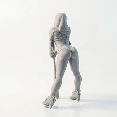 Mô hình in 3D Harley Quinn cầm chày baseball (DC Comics) - STL Figurine