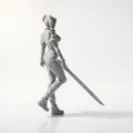 Mô hình Harley Quinn Figurine DC Comics 3D Printable - Thumbnail 4