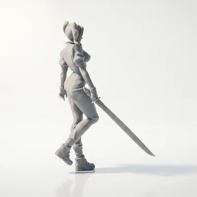 Mô hình Harley Quinn Figurine DC Comics 3D Printable