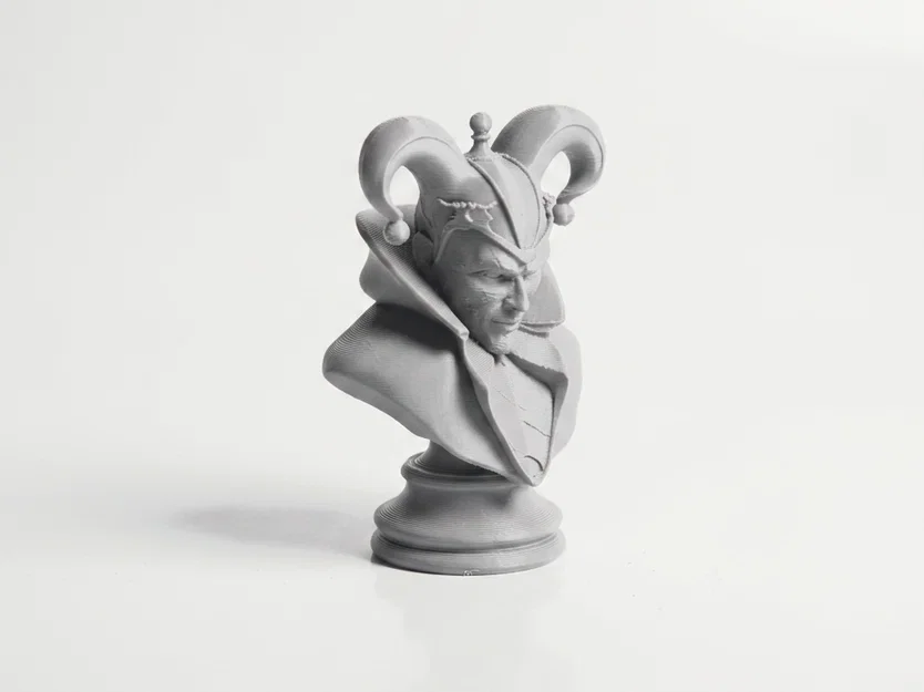 Tượng Bust Quân Vua Cờ Vua Joker (DC Comics) – 3D Printable - Image 1