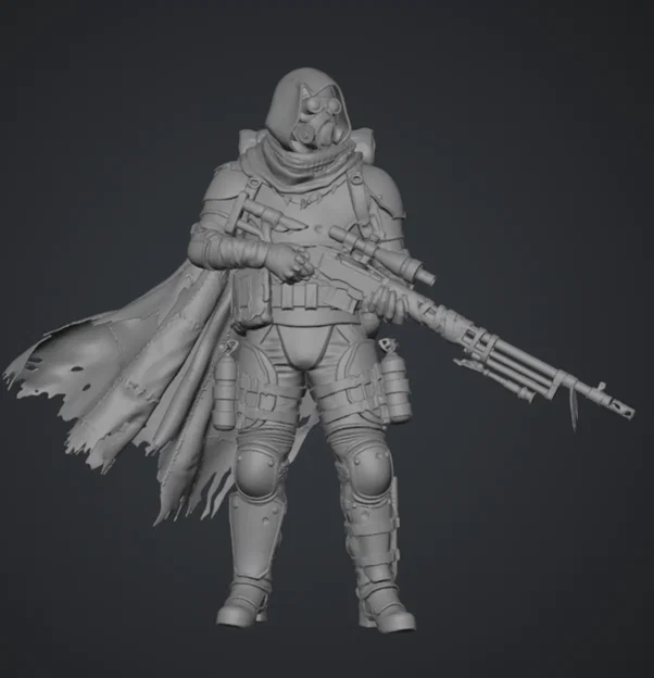 Grimdark Wasteland Desert Sniper 1 – Tay bắn tỉa sa mạc grimdark - Image 1