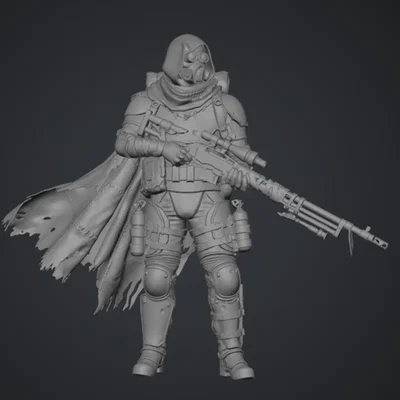 Grimdark Wasteland Desert Sniper 1 – Tay bắn tỉa sa mạc grimdark