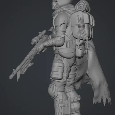 Grimdark Wasteland Desert Sniper 1 – Tay bắn tỉa sa mạc grimdark