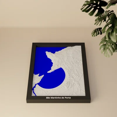 São Martinho do Porto (Bồ Đào Nha) – Mô hình thu nhỏ 3D địa hình