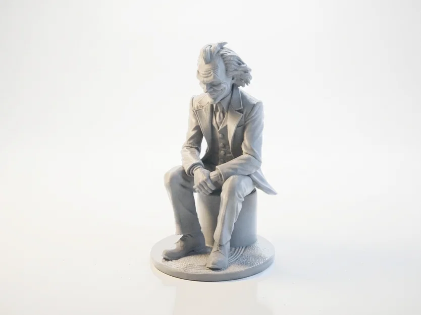 Tượng Joker DC Comics Collectible 3D Printable (STL) - Mẫu In 3D - Image 3