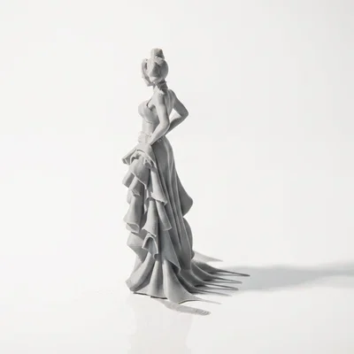 Tượng Harley Quinn Met Gala (DC Comics) - Mẫu 3D In Được