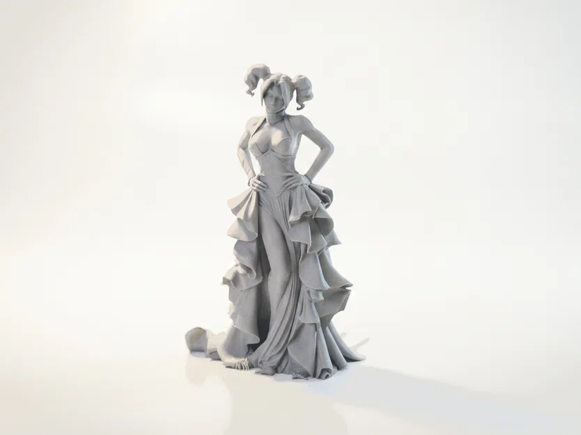 Tượng Harley Quinn Met Gala (DC Comics) - Mẫu 3D In Được - Image 3