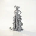 Tượng Harley Quinn Met Gala (DC Comics) - Mẫu 3D In Được - Thumbnail 3