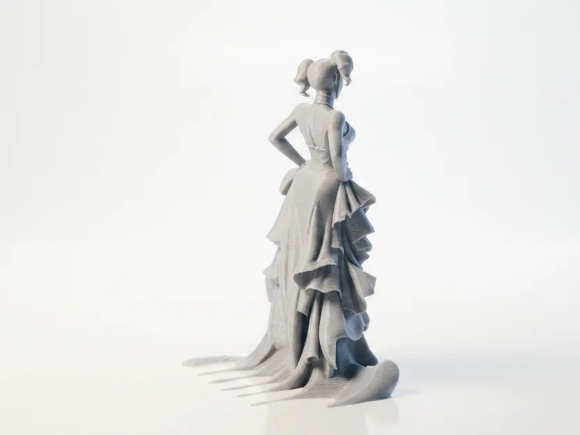 Tượng Harley Quinn Met Gala (DC Comics) - Mẫu 3D In Được - Image 4