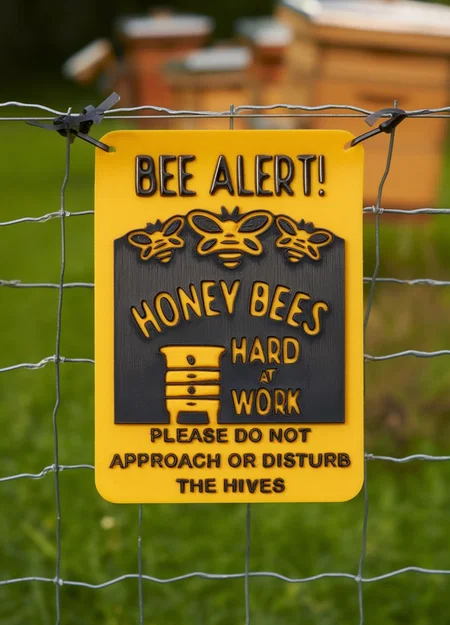 Bảng cảnh báo trại ong “Bee Alert” - Image 1