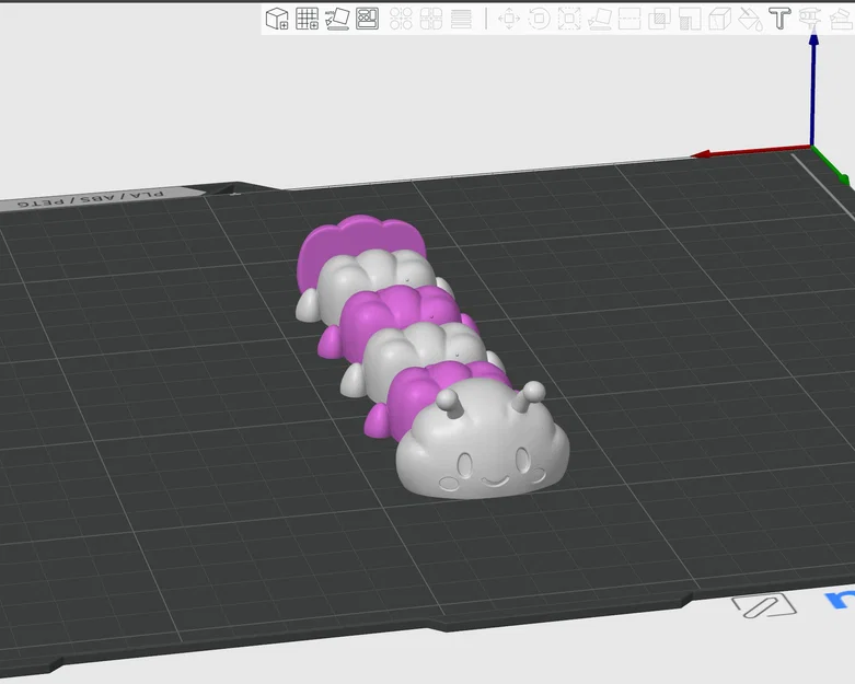 Cloudy Caterpillar – Đồ chơi 3D in modular - Image 3
